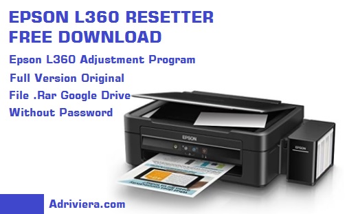 epson l360 resetter free download epson l360 resetter free download