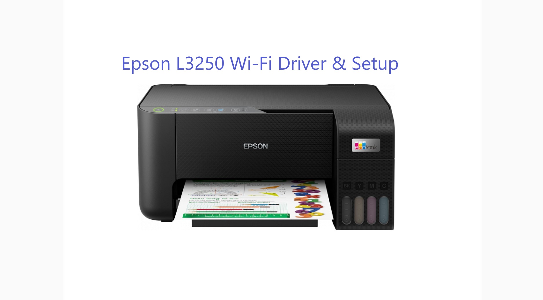 Epson L3250 Wi-Fi Driver